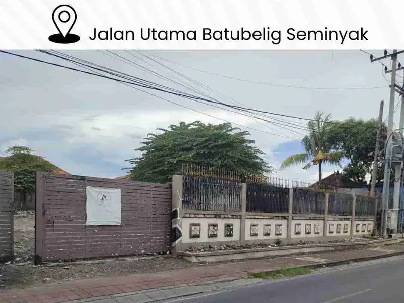 DIJUAL TANAH LOKASI PRIME di Jalan Utama Batubelig Seminyak - Real Estate in Bali