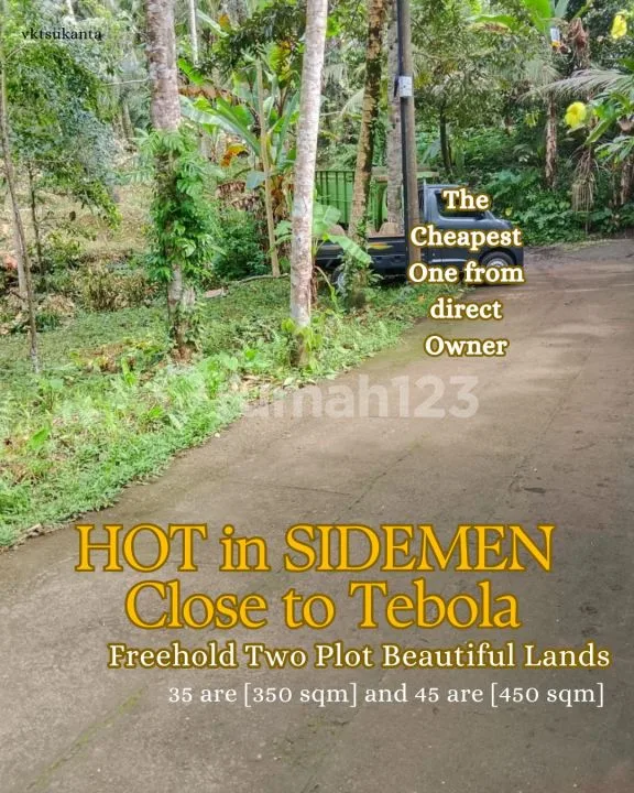 Tanah Murah Sidemen Dekat Tebola Karangasem - Real Estate in Bali