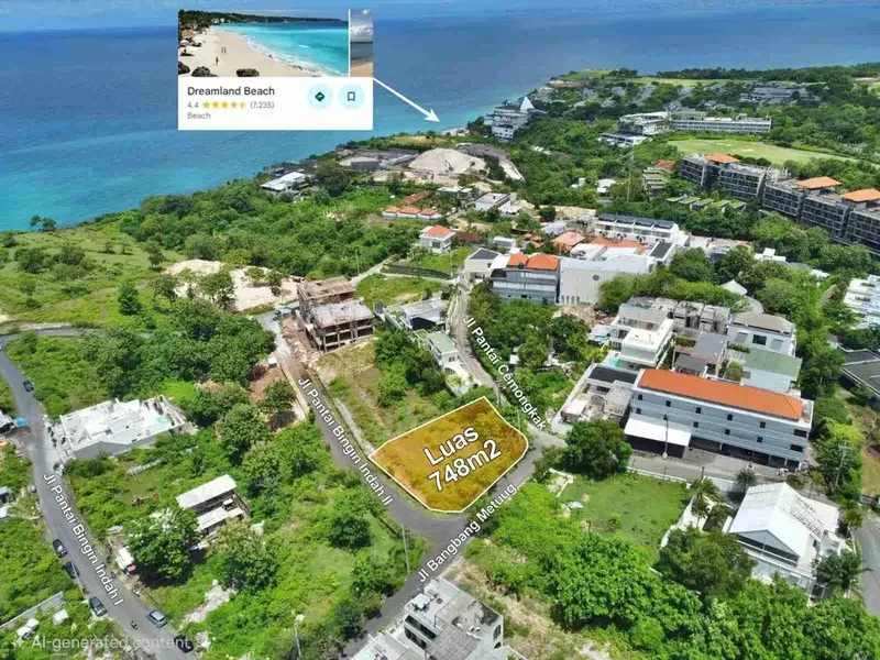 Tanah Ocean View Zona Pink Pantai Cemongkak Pecatu Bali - Real Estate in Bali