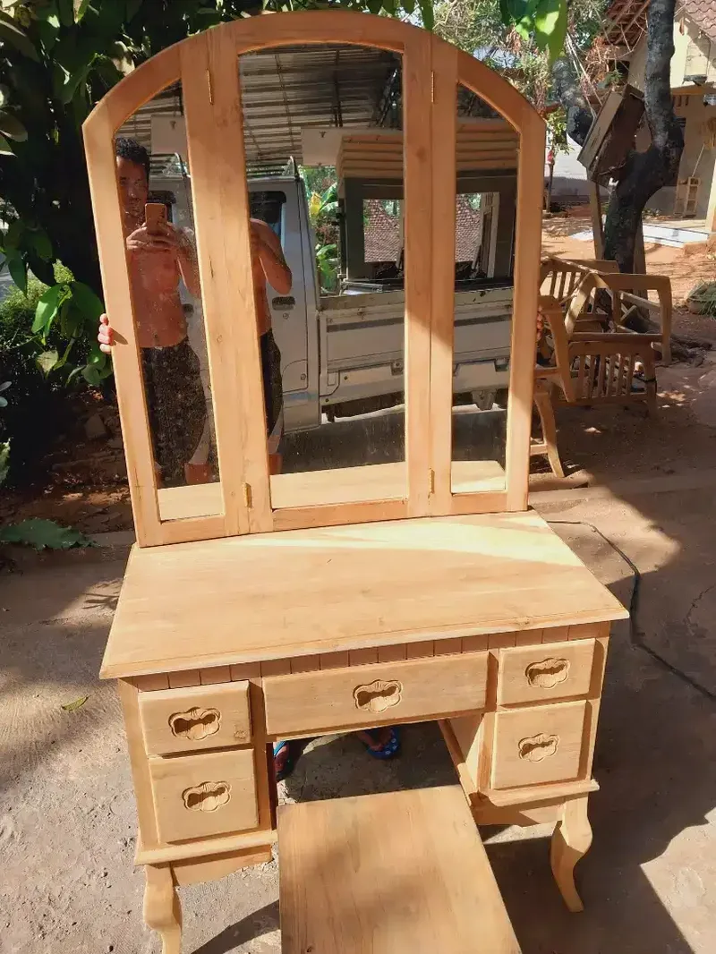 Meja rias kayu jati bayar di tempat - Home & Garden in Bali