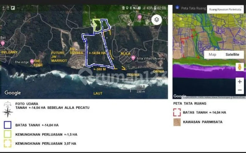 Premium Clift Front Land For Sale In Uluwatu Bali - Bali in Bali