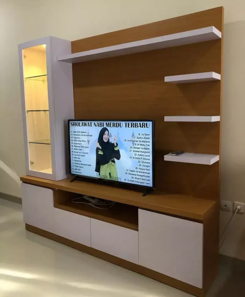 Rak tv, 200×200 , backdrop tv, lemari tv, bufet tv, lapisan HPL - Home & Garden in Bali
