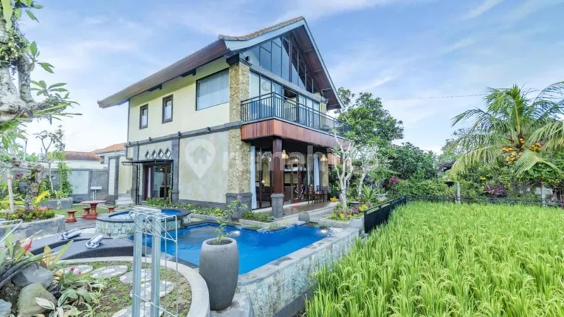 For Rent Villa Ubud Kemenuh View Of Rice Fields 3 Bedroom - Real Estate in Bali