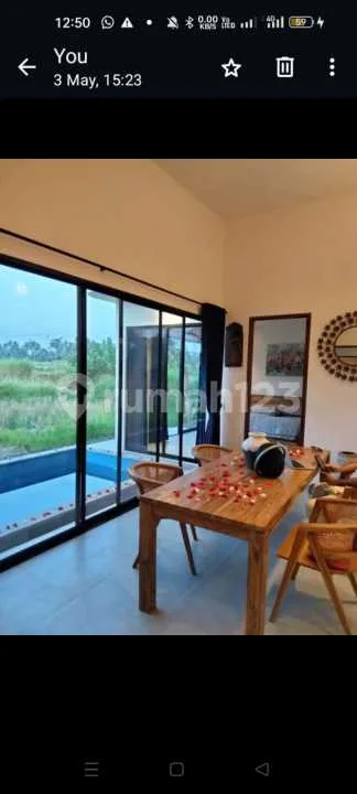 For Rent Villa Rice Field View Ubud Location Strategis 10 From Mongkey Forest. 40 Menutes From Nyanyi Beach, 40 Menutes From Tanah Lot For Rent Villa Rice Field View 30 Day + Free House Keeping 2 - Real Estate in Bali