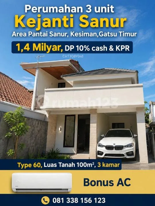 Jual Rumah Dekat Pantai Sanur Gatsu Timur Denpasar Bali - Bali in Bali
