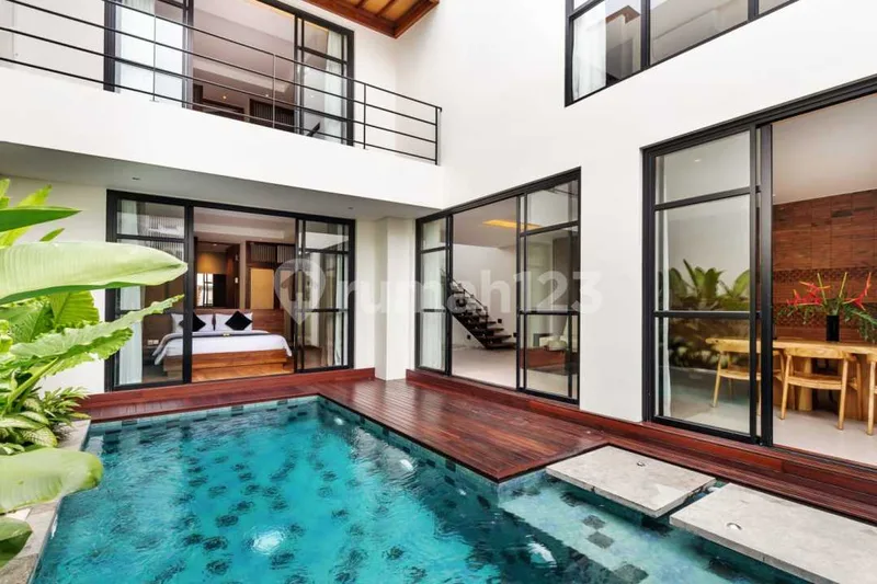 Turun Harga / Drop Price ...Modern Minimalis Style Villa With Ocean View At Rooftop In Berawa Canggu .. 400 Meter To Baked Berawa , 500 Meter To Montessori International School , 550 Meter To Mesa - Real Estate in Bali