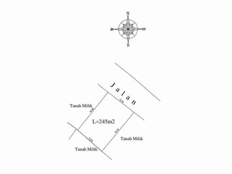 jual tanah 2,45 are di jln Bidadari seminyak Kuta Bali - Bali in Bali