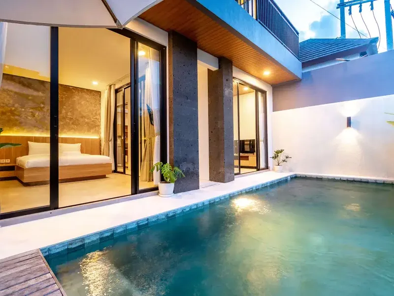 Freehold - Villa with the ricefield view in Tumbak Bayuh, Canggu, Bali - Real Estate in Bali