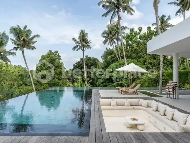 Curved Modernist Luxury Above Ubud's Jungle Canyon - Real Estate in Bali