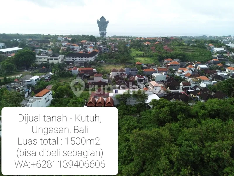 Dijual Tanah 1500M2(Mi.500m2) Kutuh - Ungasan - Bali in Bali