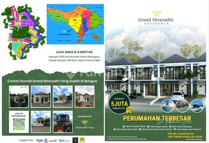 Rumah Bagus di Perumahan Terbesar di Bali- Grand Niravadhi Residence - Real Estate in Bali