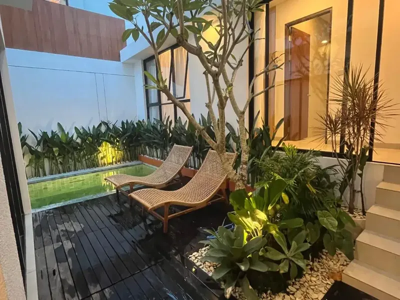 Tropical 2 bedroom Villa In Kerobokan for Rent - Real Estate in Bali