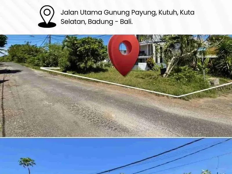 Dijual tanah di Jalan Utama Gunung Payung, Kutuh, Kuta Selatan, Badung - Bali. - Bali in Bali
