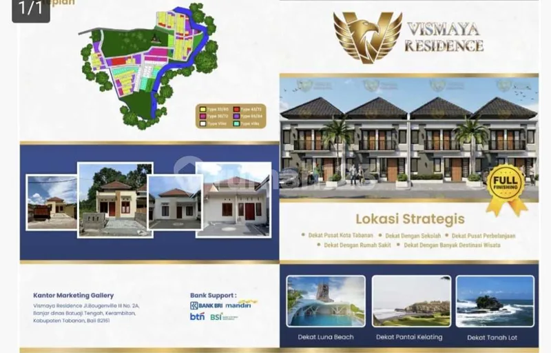 Dijual Rumah Siap Huni di Vismaya Residence Tabanan Bali - Real Estate in Bali