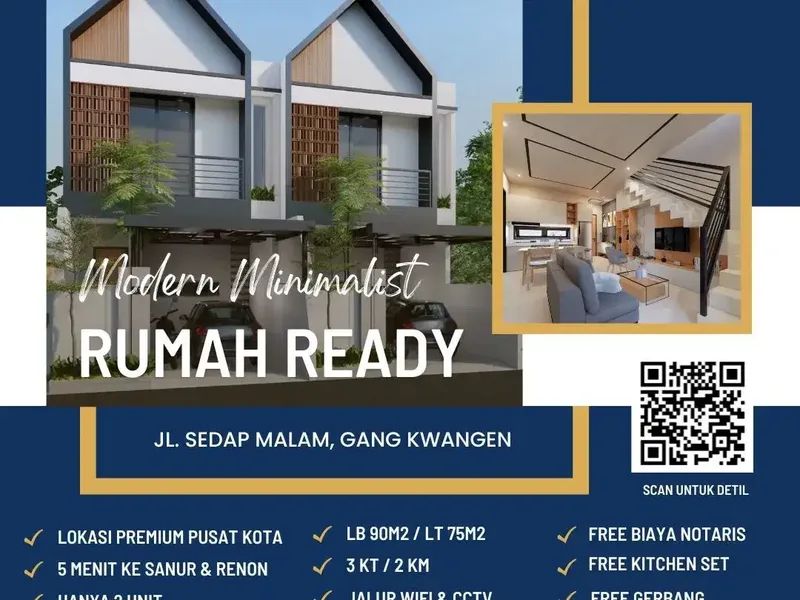 Dijual Sisa 1 Unit Rumah Bangunan Baru Sedap Malam - Real Estate in Bali
