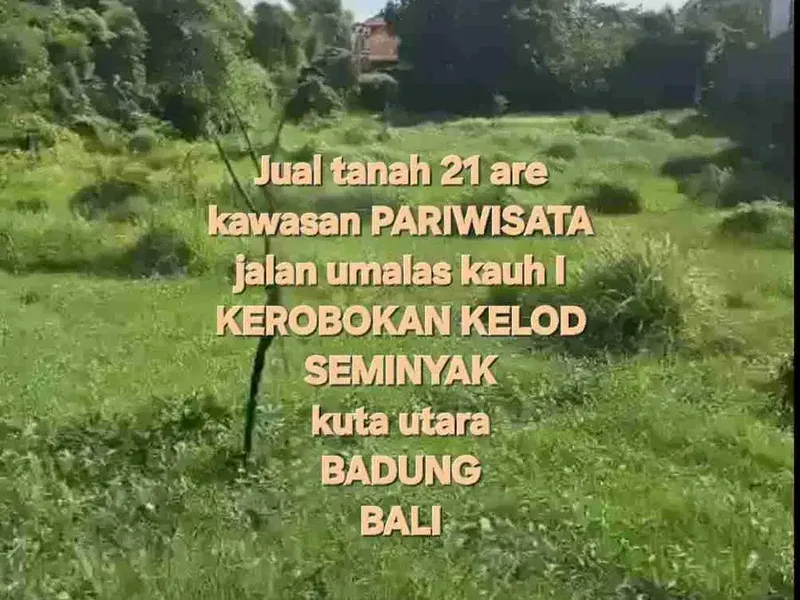 jual tanah umalas 21are area villa - Bali in Bali