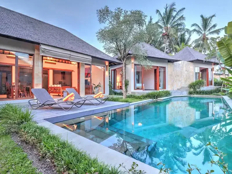 For Sale: Elegant 2-Bedroom Rice Field View Villa in Ubud – Private Pool & Strong Investment Potential - Real Estate in Bali