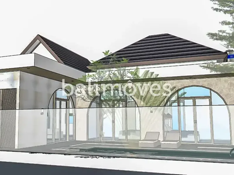 Villa Dua Kamar Tidur yang Belum Dibangun di Tepi Pantai Sanur - Bali in Bali