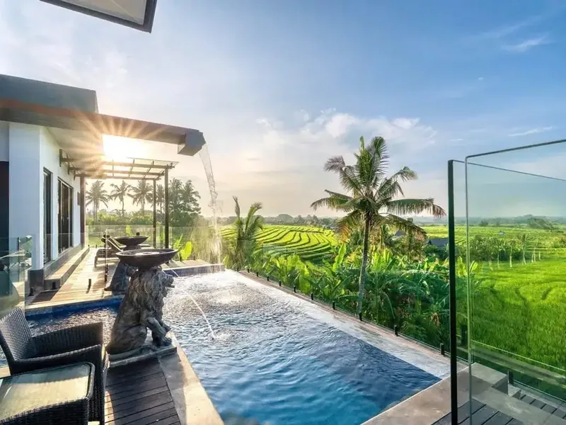 VILA MEWAH VIEW SAWAH PALING EKSKLUSIF DEKAT PANTAI PASUT - Real Estate in Bali
