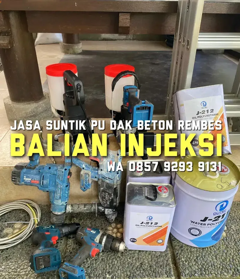 JASA TUKANG MAMPET, WATERPROOFING SUNTIK BETON, KURAS WC, PIPA BOCOR - Services in Bali