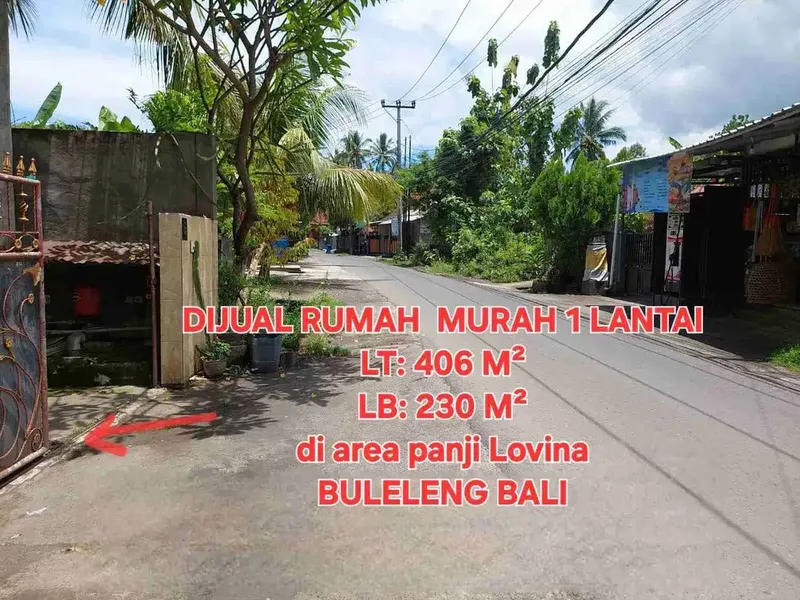 Jual rumah MURAH 4,06 are area Lovina Dolphin Buleleng Bali - Real Estate in Bali