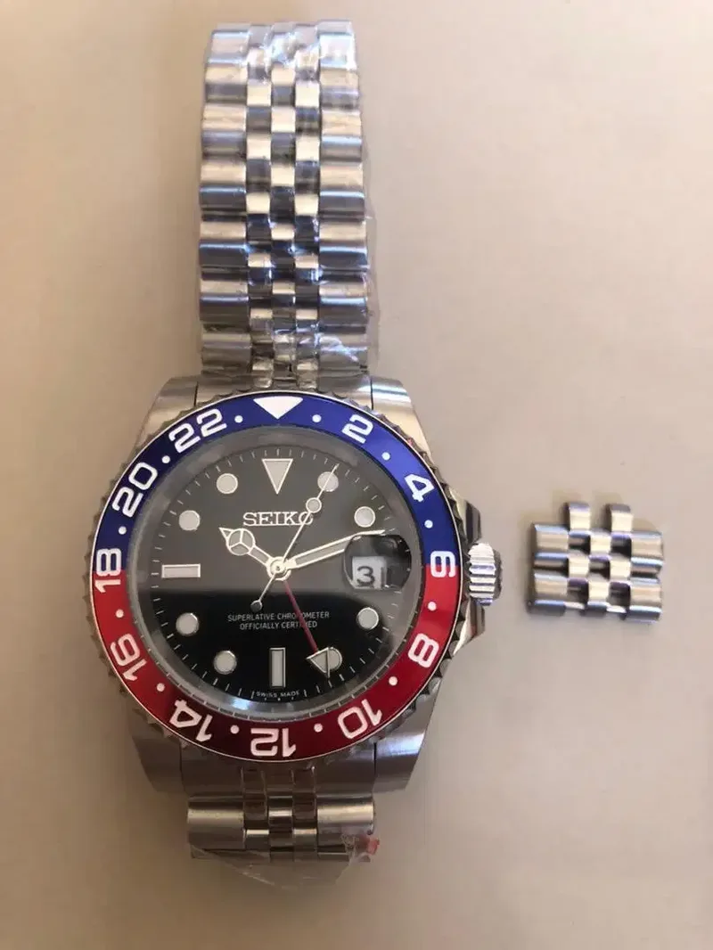 Jam automatic seiko mod pepsi GMT - Fashion in Bali