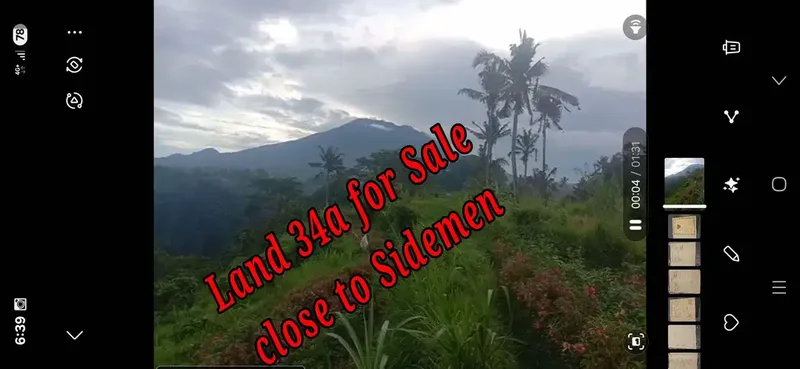 Land 34a for Sale close to Sidemen Traditional Village Bali - Bali in Bali