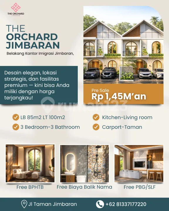 Rumah, 2 Lantai, SHM, Dekat Akses Bandara, bisa KPR, - Bali in Bali