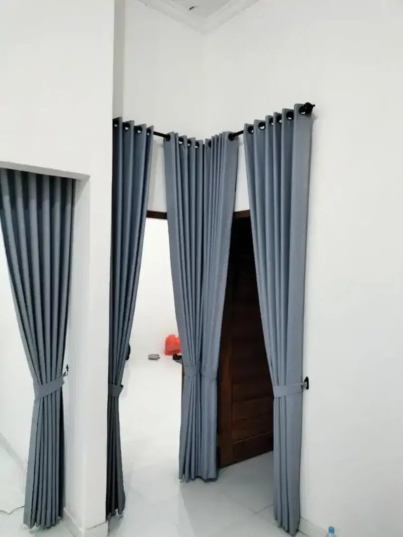 Korden/ Gorden/ Curtain Blackout Abu Abu - Home & Garden in Bali