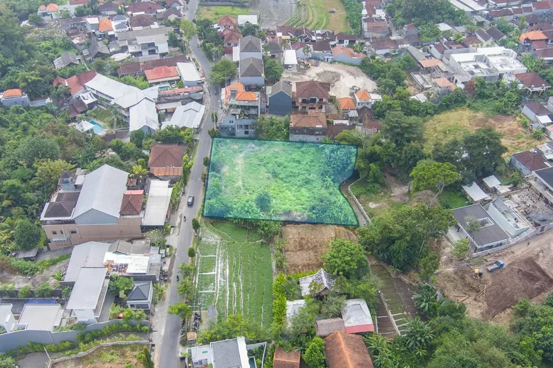 Padonan Riverside — 22.3 Are Site Laid Out as Six Lots, Canggu - Bali in Bali