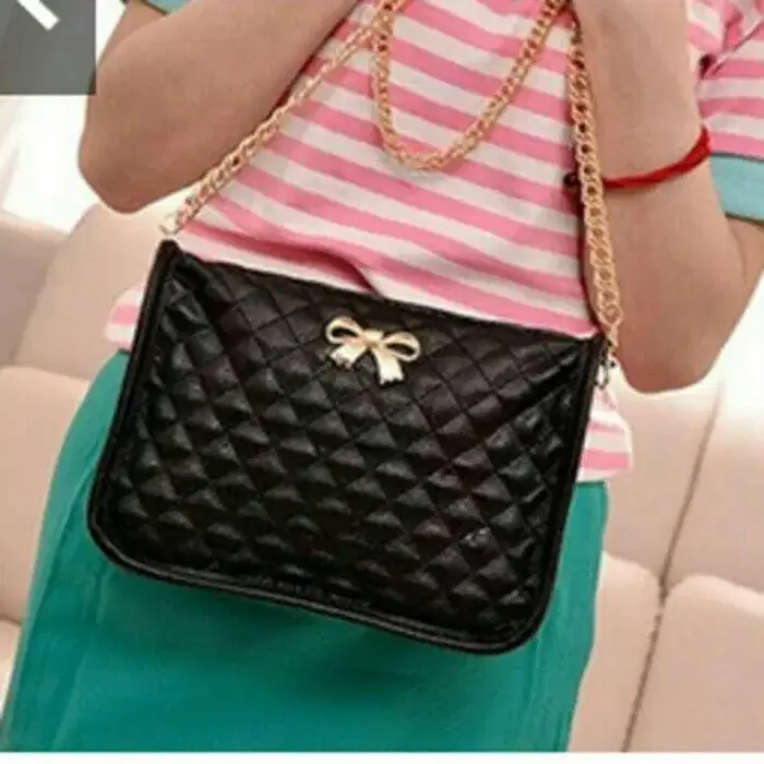 Fashiob Import Bowtie Black Bag - Fashion in Bali