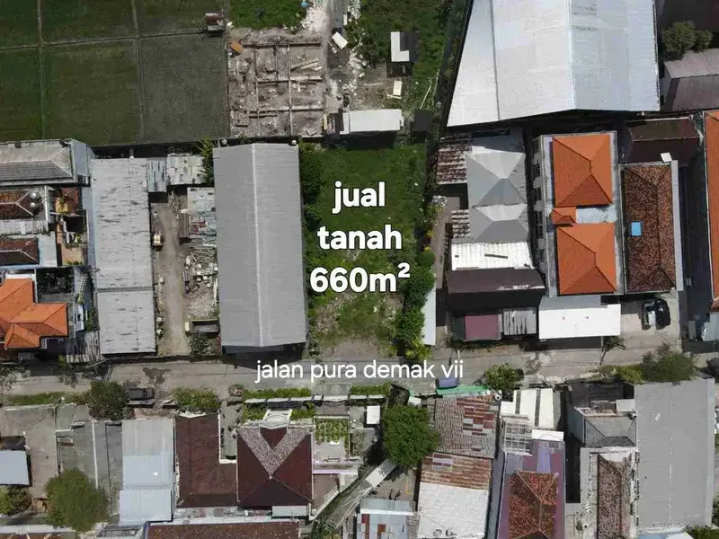 Jual tanah 6,6are di Pura demak, teuku umar barat Denpasar Bali - Bali in Bali