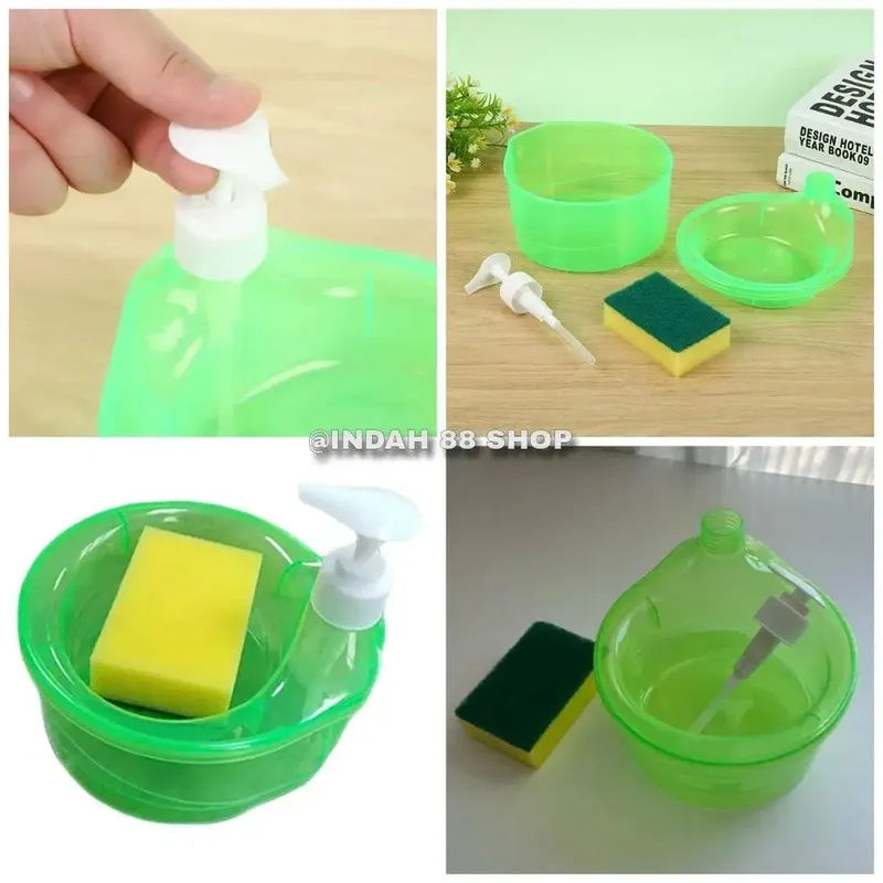 Dispenser Pump Sabun Cuci Piring / Tempat Sabun Cuci Piring 2IN1 Free - Home & Garden in Bali