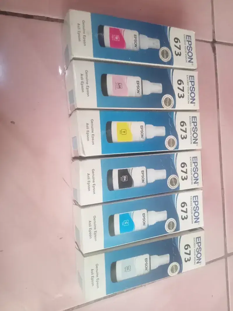 Tinta Epson 673 C, Y, M, B, LC, LM - Bali in Bali