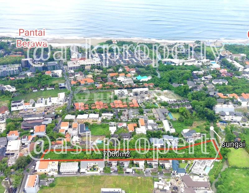 Dijual Tanah Lokasi Premium Pinggir Sungai Dekat Pantai Berawa Canggu Bali - Real Estate in Bali