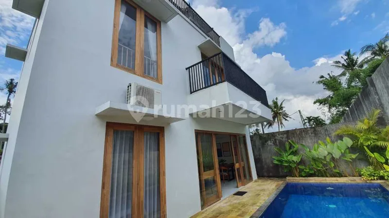Vila Modern dengan View Sawah dan Gunung di Ubud - Real Estate in Bali