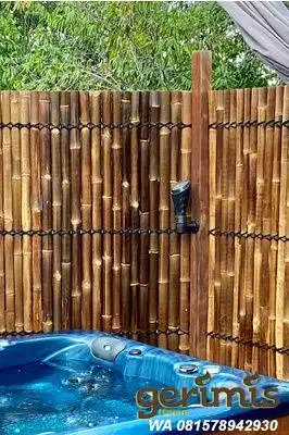 pagar bambu awet - Bali in Bali
