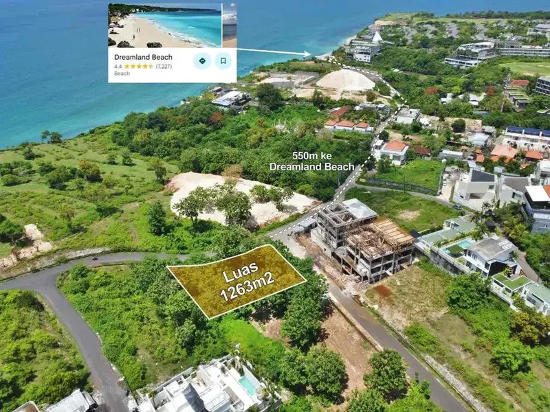 OCEAN VIEW LAND JUST 200METERS TO BINGIN  BEACH ULUWATU - Real Estate in Bali