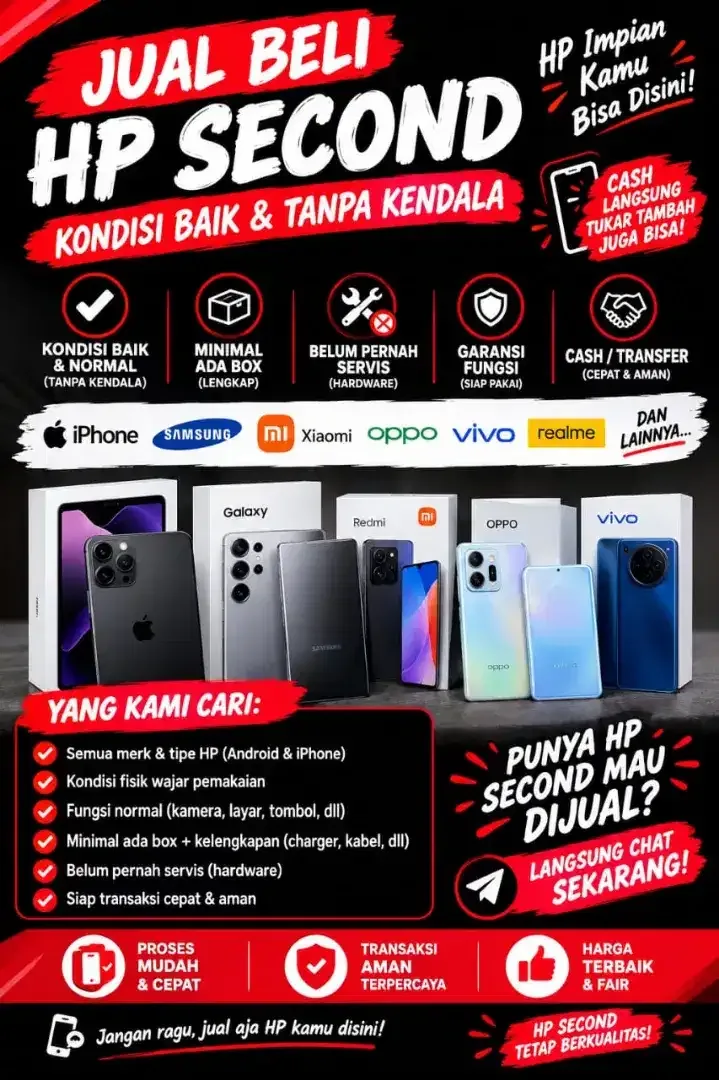 JUAL BELI HP SECOND - Electronics in Bali