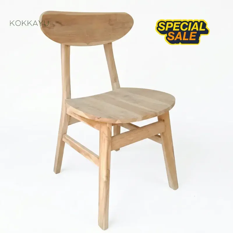 Kursi Cafe Japandi Ropan Makan Restoran Minimalis [Non Finishing] - Home & Garden in Bali