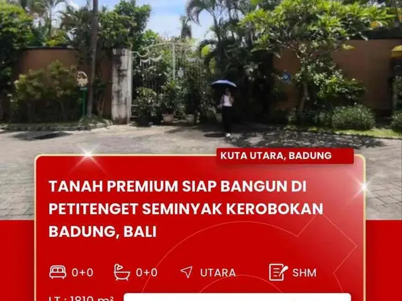 DIJUAL TANAH PREMIUM KAWASAN HOTEL DAERAH SEMINYAK BADUNG BALI - Bali in Bali