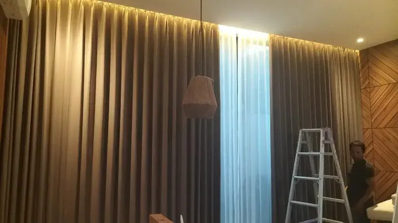 Gorden / Korden Blackout Polos Untuk Villa, Hotel, Apartemen - Bali in Bali