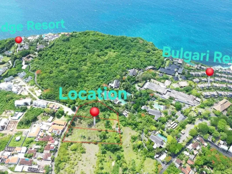 Dijual tanah Samping Bulgari Resort Bali - Bali in Bali