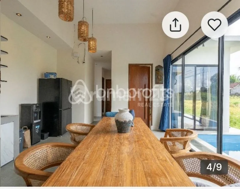 For rent the villa is in the middle of a large rice field, rice field view Sayan 10 menutes from Central Ubud Gianyar, mongkey forest sentral Ubud Gianyar Bali Indonesia FOR Rent Villa 12 menutes - Real Estate in Bali