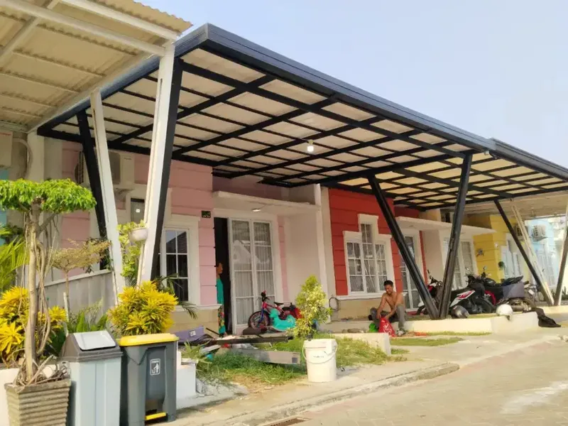 Kanopi baja ringan murah terpasang rapi - Bali in Bali