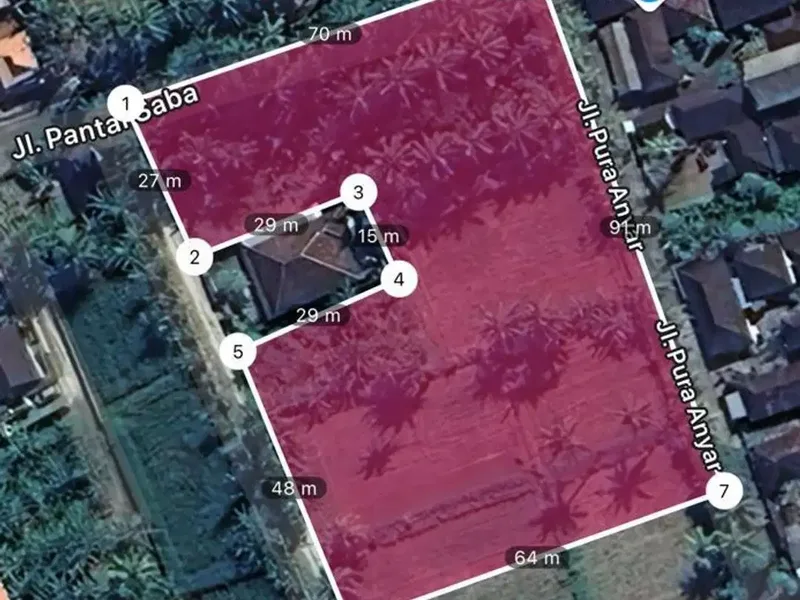 Potential tourism market leasehold lands Saba Beach - Real Estate in Bali