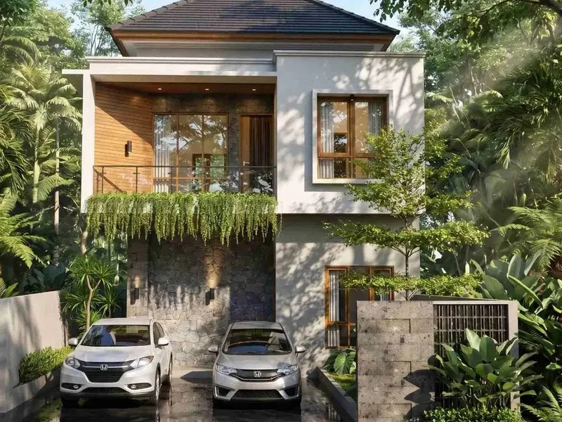 Jual Rumah konsep Modern Tropical Open Space di dekat Taman Lumintang Denpasar - Bali in Bali