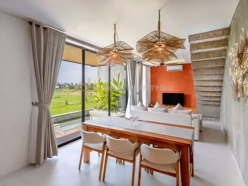 Dua Villa Modern dengan 180° Rice Field View di Ubud - Bali in Bali