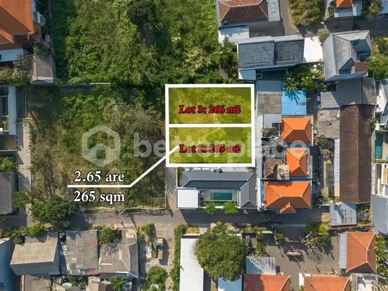 Highly Strategic Sanur Leasehold Land Investment with 265 sqm Plot, Only 10 Minutes to Sanur Beach, Close to Restaurants & Local Market - Real Estate in Bali