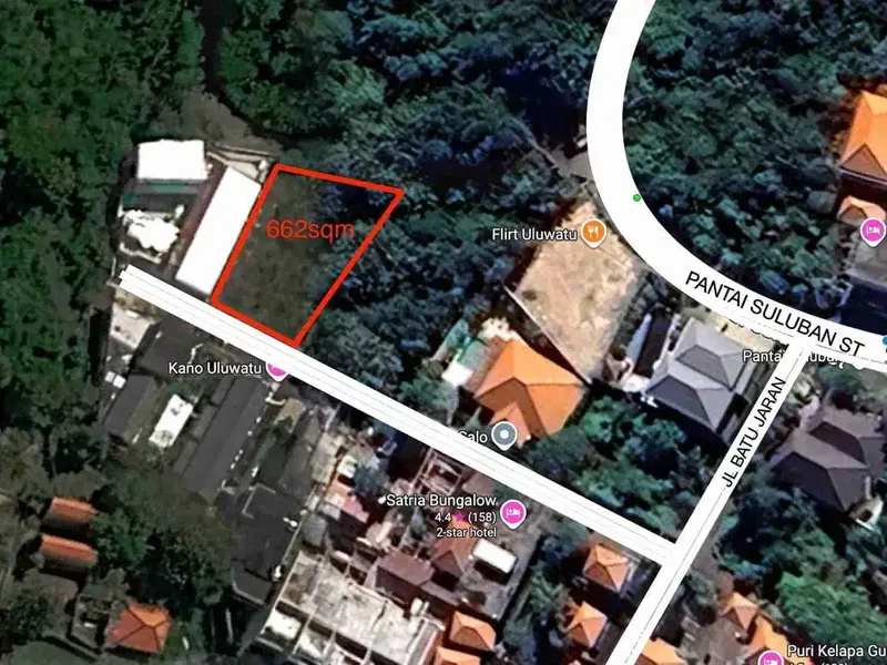 dijual tanah 6,62 are IDR 1,5 milyar per are dipantai suluban Pecatu Badung Bali - Real Estate in Bali